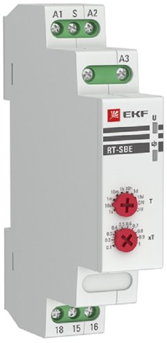 Реле времени на DIN-рейку EKF PROxima RT-SBE задержка выключения 0,1сек.–24сут. 8А 230В картинка